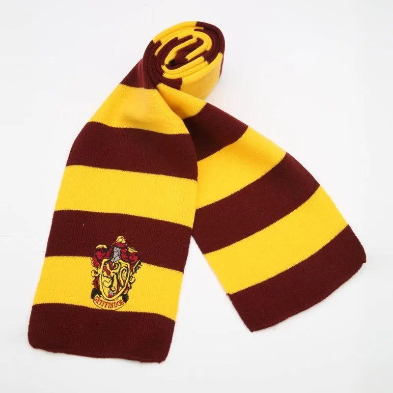 Хогвартс шарф шарфы Гриффиндор/Слизерин/Hufflepuff/Ravenclaw поттер шарф шарфы Косплей костюмы на Хэллоуин и Рождество подарок - Цвет: Gryffindor