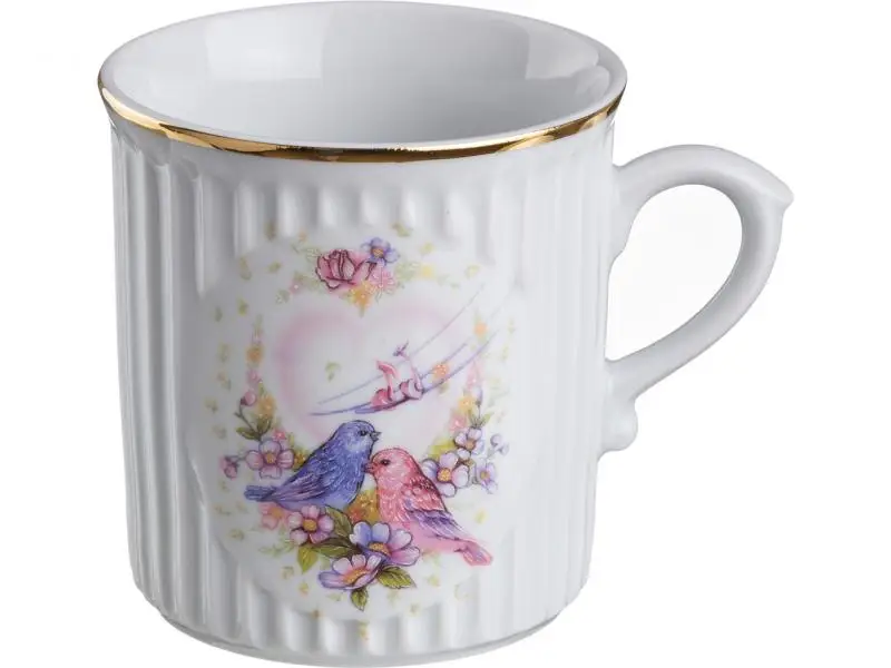 КРУЖКА &quotПТИЦЫ&quot 300 МЛ. ВЫСОТА=9 СМ.|Кружки| |