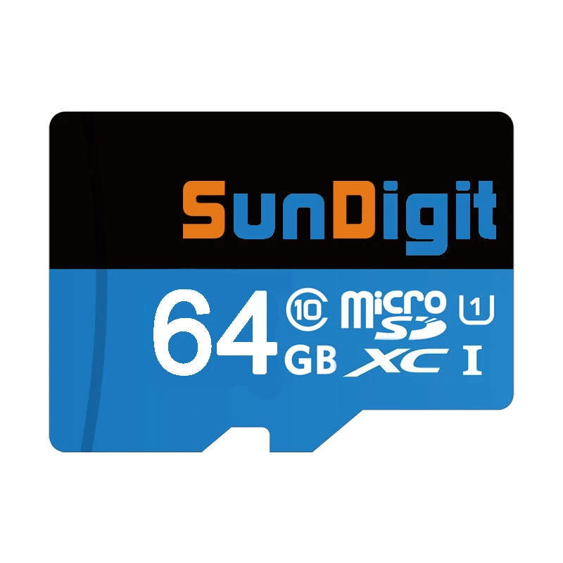 Оригинальный sundigit 16 ГБ 32 64 128 MicroSD MicroSDHC microSDXC Micro SD SDHC SDXC карты Class 10 UHS-1 TF флэш-памяти