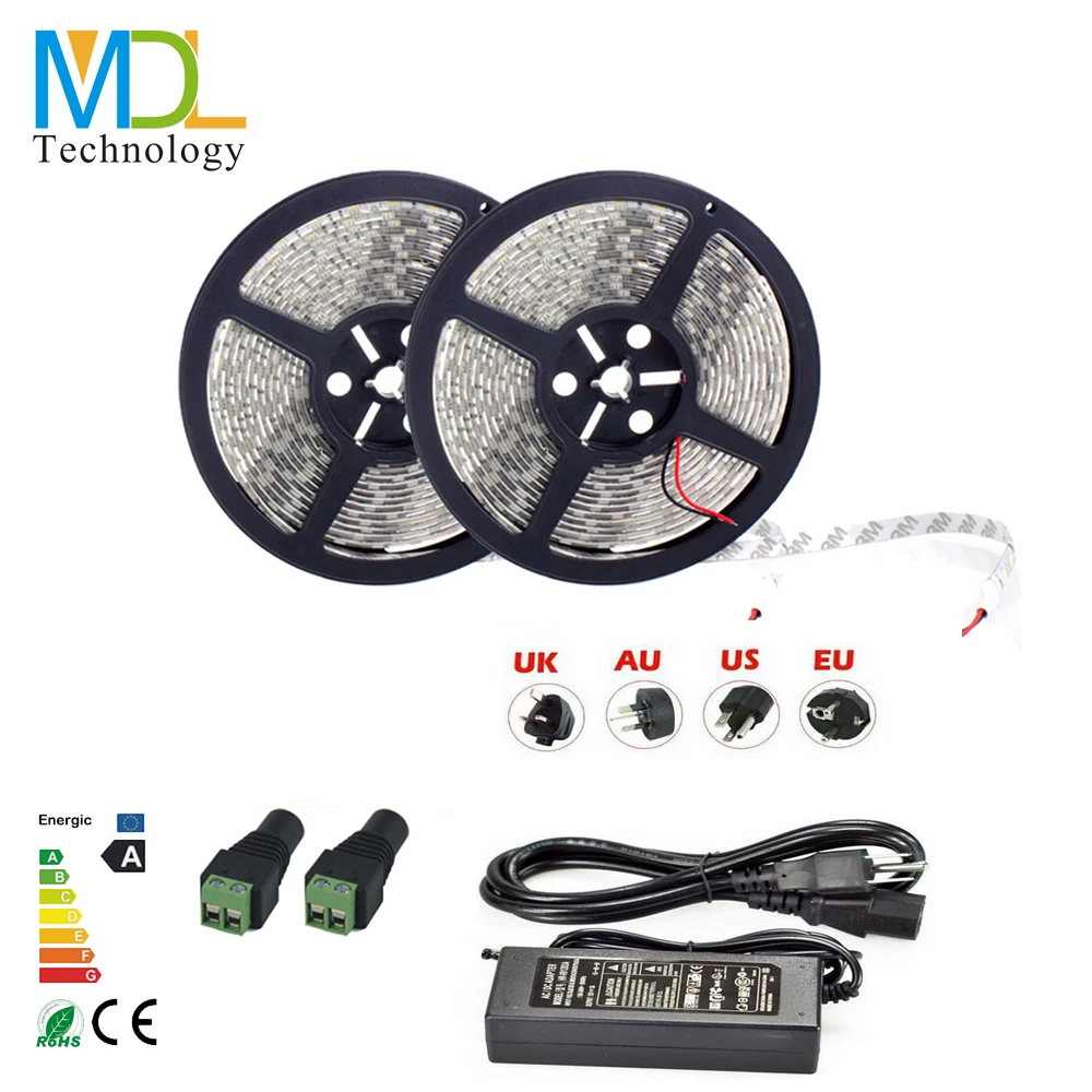 10 М 3528 smd RGB СВЕТОДИОДНЫЕ Ленты Лампы 300led Не Водонепроницаемый домашний Свет 60led/m
