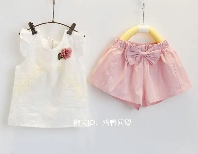 Розничная продажа высокое качество! Комплект летней одежды для девочек 1 7 лет|girls