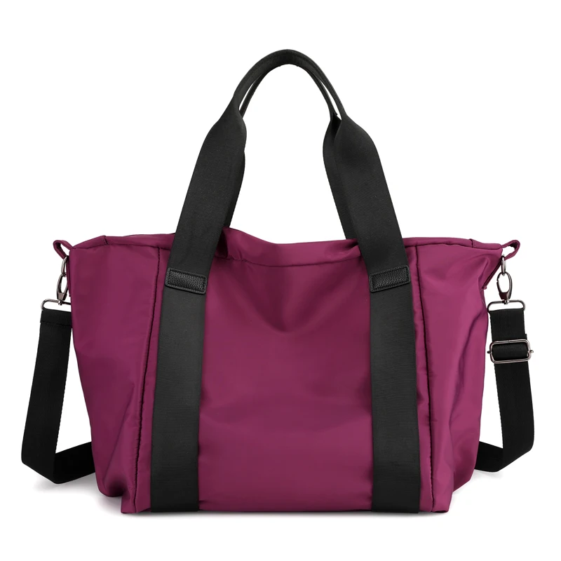 Bag Rose Red Женские сумки, женская сумка на плечо, Большая вместительная сумка-мессенджер, водонепроницаемая нейлоновая сумка-тоут, повседневная вместительная сумка через плечо/черная/синяя - Цвет: Bag Rose Red