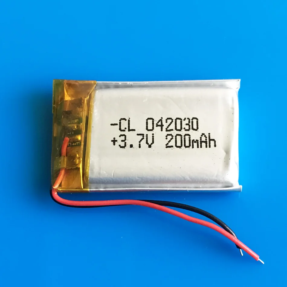 Полимерная литий ионная аккумуляторная батарея 3 7 V 200mah 402030 по индивидуальному