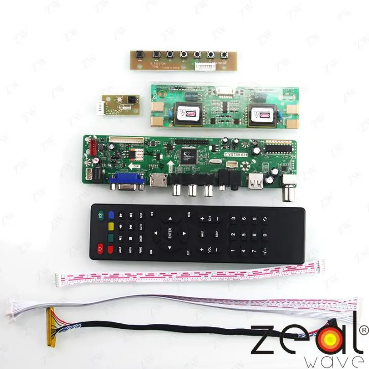 ТВ HDMI VGA USB CVBS RF LCD плата контроллера для 19 дюймов LTM190M2 L31 1440*900| |