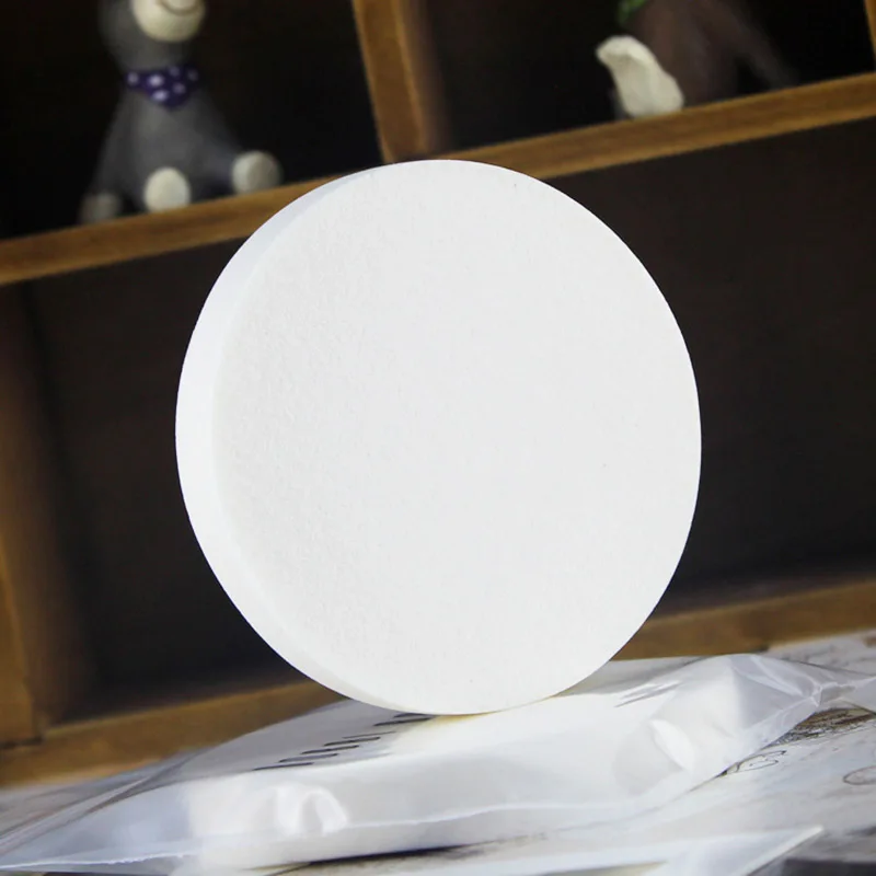 Мягкая губка для макияжа лица 9 см подарок девушек косметическая пудры гладкая |