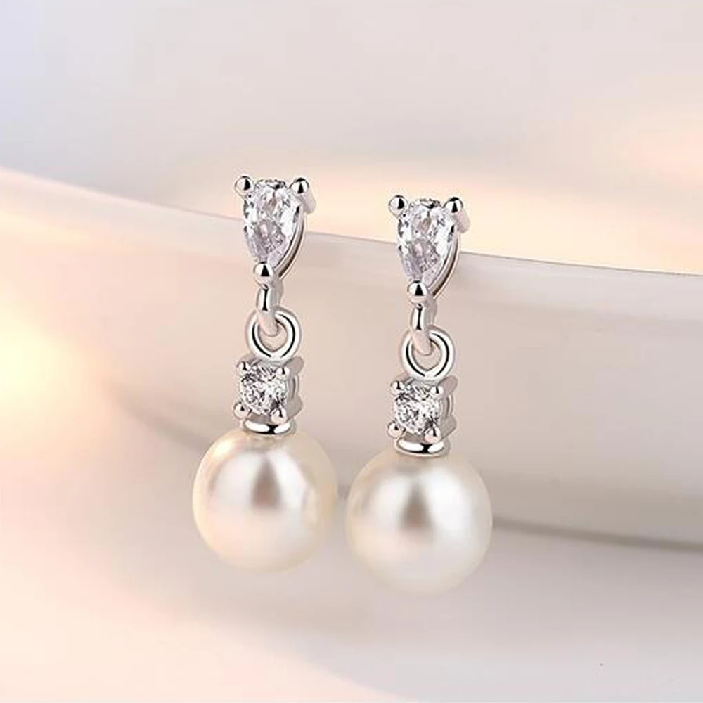 Новая мода пресноводный жемчуг серьги для Для женщин Свадебные украшения