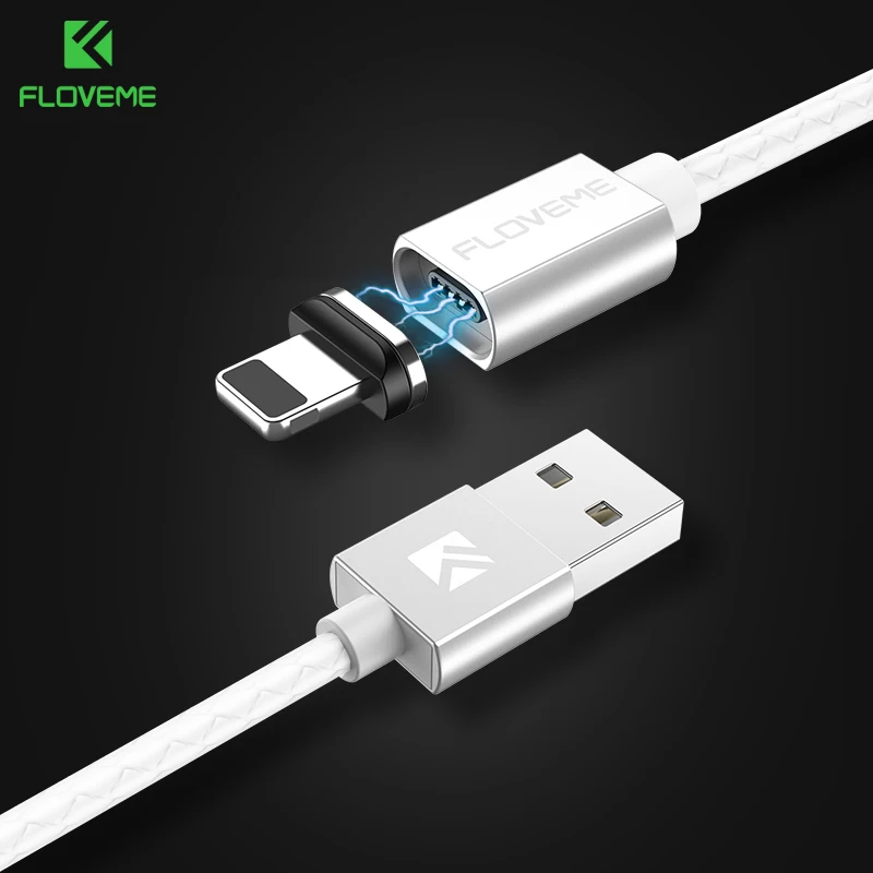 White FLOVEME 3A(макс.) магнитный кабель быстрой зарядки Тип usb C Micro USB для iPhone X Xs Max XR магнитное зарядное устройство, кабель синхронизации данных Кабо C зарядное устройство магнитная зарядкаusb кабель usb - Цвет: White