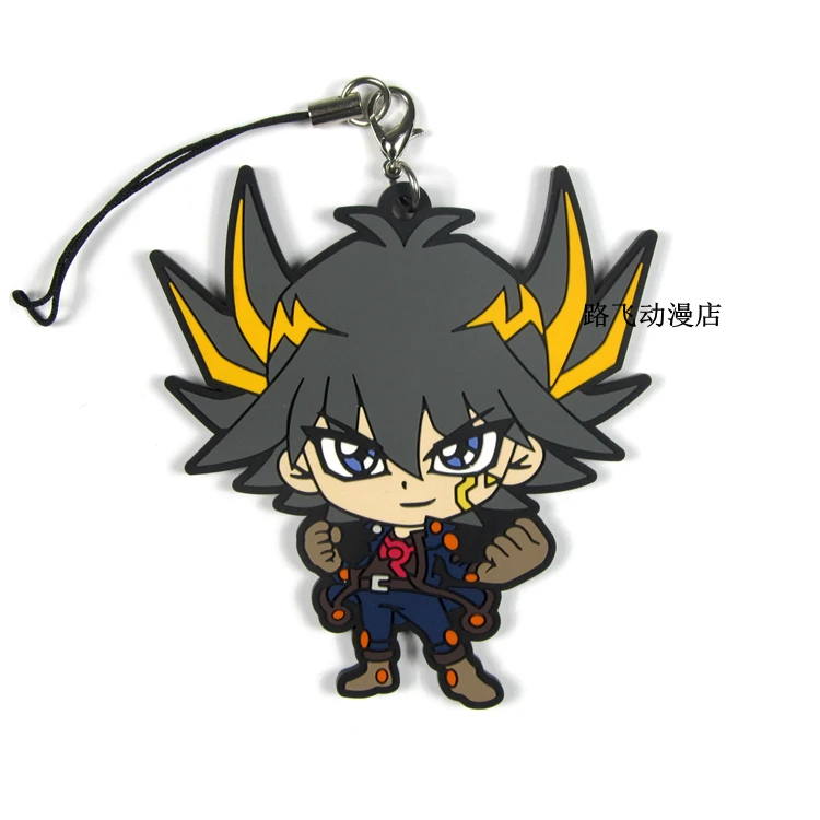 Duel Монстры фигурка аниме модель Джейден Юки Chazz Princeton Yusei Fudo мобильный телефон школьный резиновый брелок подвеска