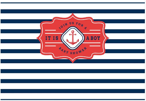 Виниловый фон для студийной фотосъемки с изображением морского руля и якоря 7x5