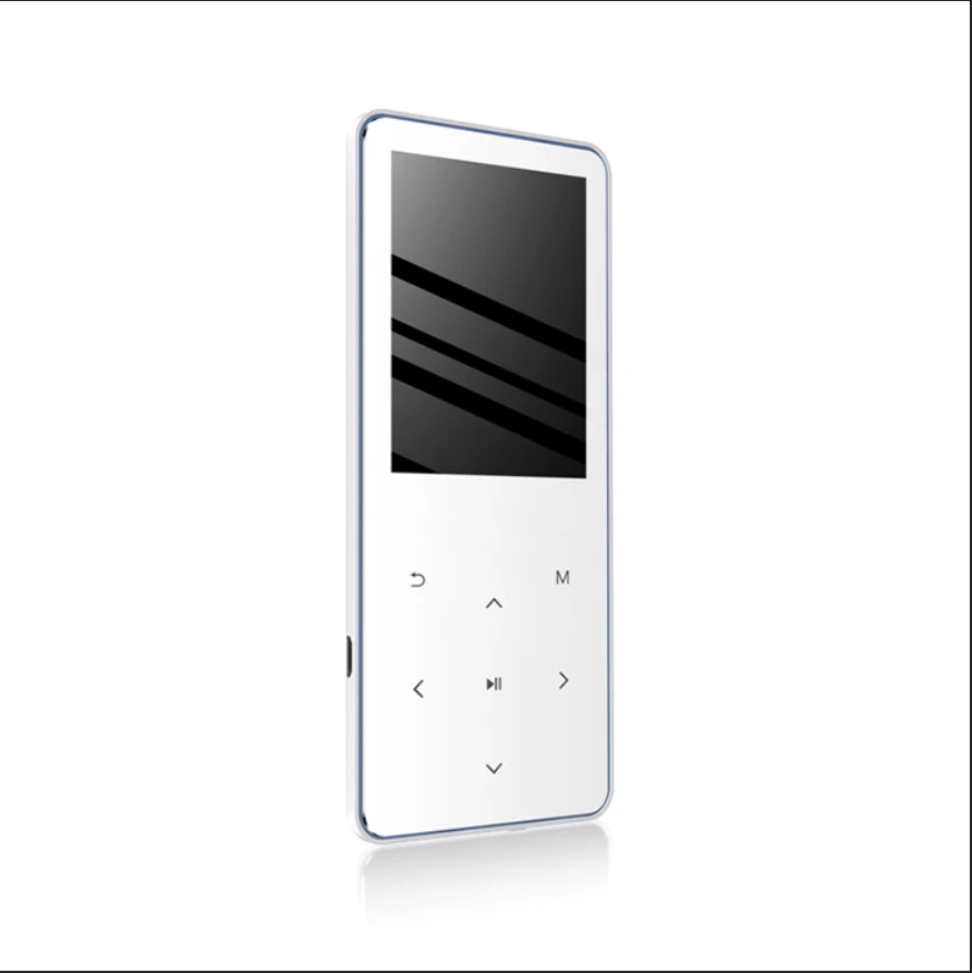 White with Bluetooth MP3 плеер с Bluetooth, fm-радио, динамик, наушники с сенсорными клавишами, экран 2,4 дюйма, HiFi, Walkman, спортивный MP 3 Flac музыкальный плеер для детей - Цвет: White with Bluetooth
