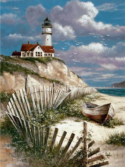 Алмазная вышивка Пейзаж Pattern DIY 5D картина вышитая бисером изображение пасты