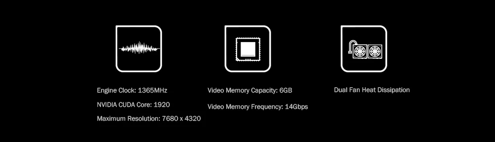 Оригинальная Красочная видеокарта GeForce RTX 2060 Gaming GT 6GB 1365MHz GDDR6 192bit 12nm HDMI DVI DP