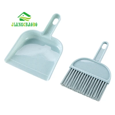 JiangChaoBo мини-совок подметать сковородку пластиковый поддон совок бытовой небольшой метла пылесборник - Цвет: Blue