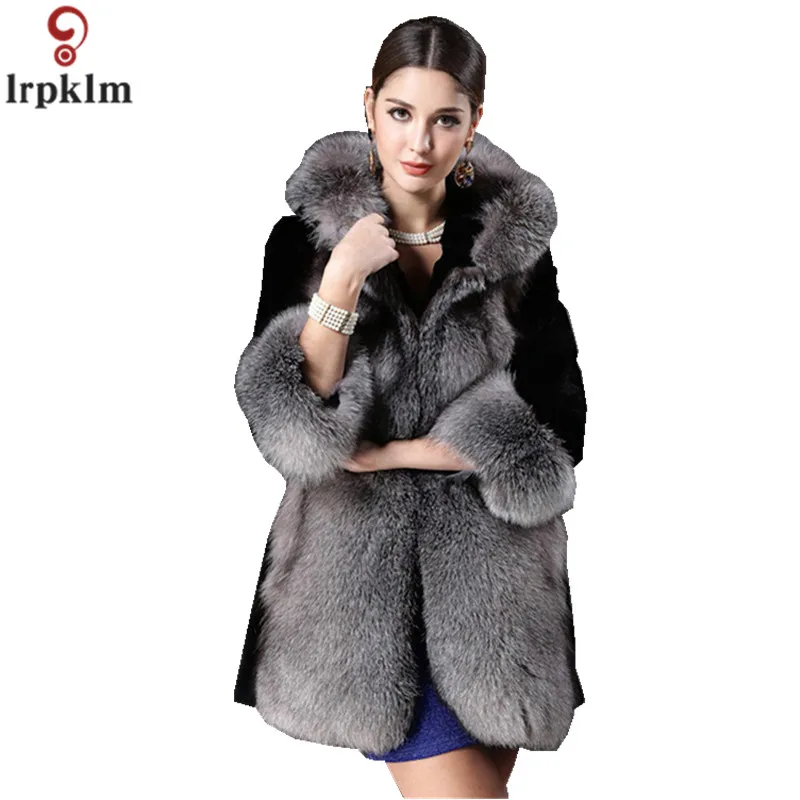 XS-3XL Brands Faux Fur Coat Women 2018 Winter New Warm High Imitation Jacket Female Overcoat Casual Outerwear CH409 | Женская одежда
