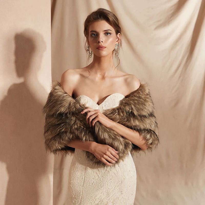 Forevergracedress элегантные мягкие осенне-зимние куртки-болеро Свадебные пальто шали шарфы PJ307