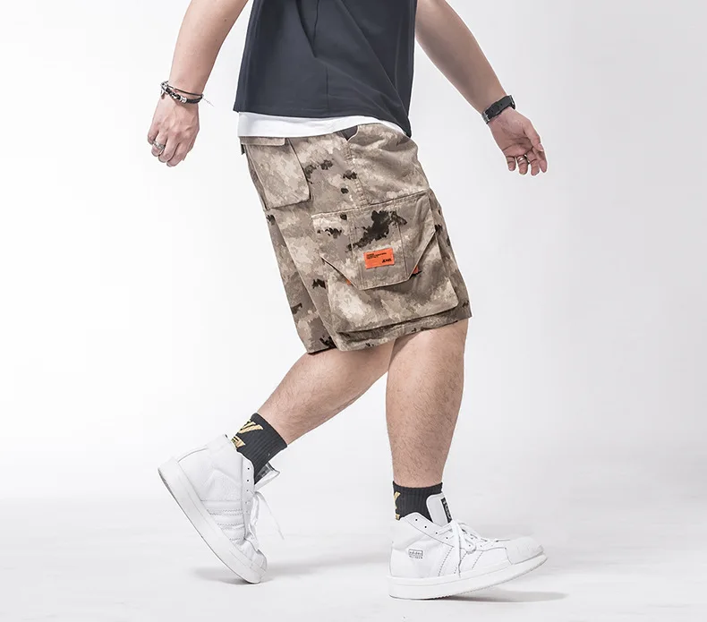 Большие размеры 5XL 6XL 7XL карго-шорты камуфляжные мужские модные шорты Летний стиль 5-3