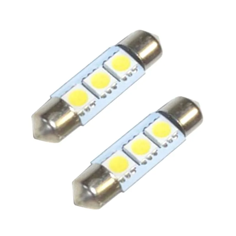 HK Post free 500 шт. C5W Festoon 3SMD 5050 LED 36 мм 39 3led 3 SMD купольный интерьер автомобиля лампочки