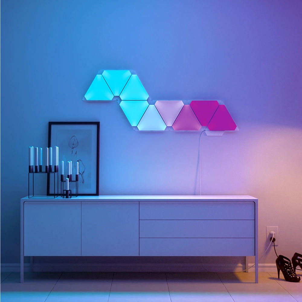 Оригинальная смарт плата Xiaomi Nanoleaf полноцветная с нечетным светом работает