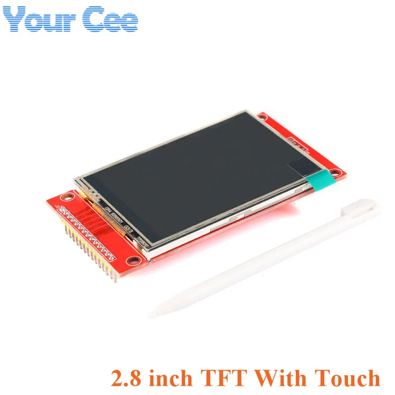 2.8 inch with touch 2,4 дюймовый 2,8 дюймовый цветной TFT ЖК-дисплей модуль 240X320 2," 2,8" интерфейс SPI Drive ILI9341 с сенсорным экраном - Цвет: 2.8 inch with touch