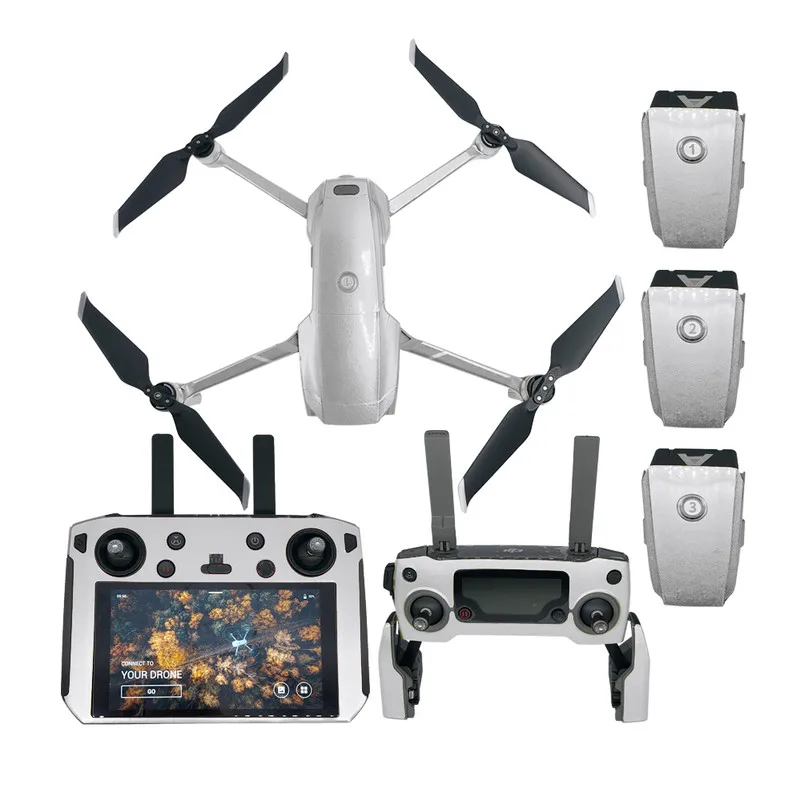 Sticker not drone Смарт-контроллер наклейка для DJI MAVIC 2 PRO Zoom Водонепроницаемый Флуоресцентный Роскошные наклейки на кожу пленка 4 батареи метки на руку - Цвет: Sticker not drone
