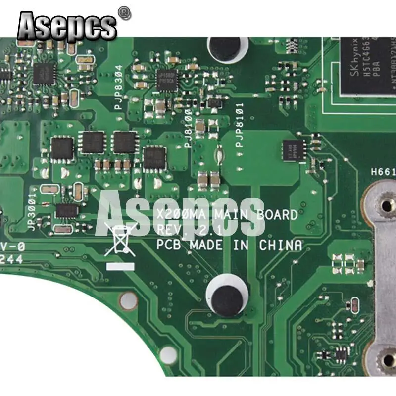 Asepcs X200MA материнская плата для ноутбука For Asus F200M F200MA тест оригинальная 2G RAM N2920 4