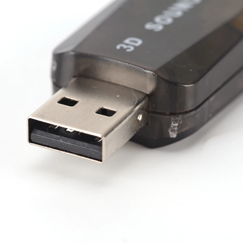 Звуковая карта 3D USB внешняя звуковая 5 1 аудиоадаптер для микрофона динамик аудио