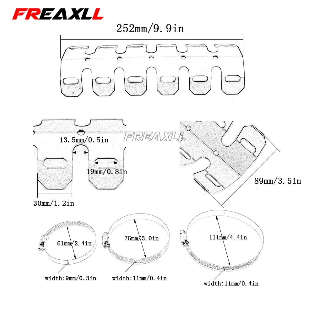 Аксессуары для мотоциклов универсальная выхлопная труба защита от крушения