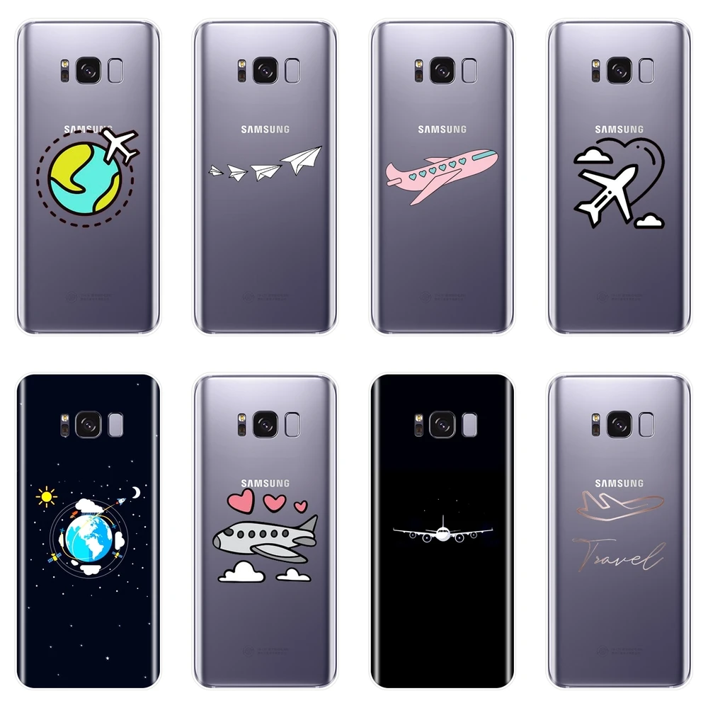 Задняя крышка для Samsung Galaxy S5 S6 S7 Edge S8 S9 Plus силиконовый мягкий чехол телефона с