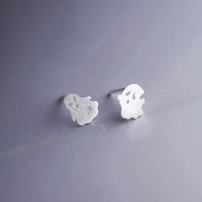 Асимметричные женские серьги-гвоздики 925SV с проволочным рисунком маленькие