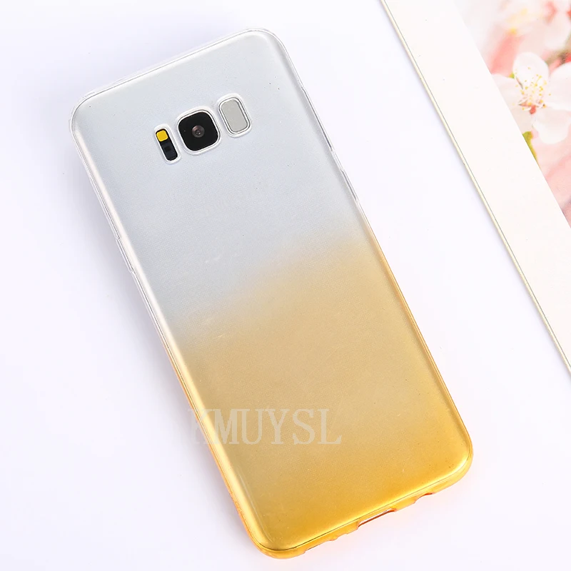 Градиентный Прозрачный чехол для samsung Galaxy A50 A30 M20 M10 S10 плюс S10E S8 S9 A9 A8 A6 A7 J4 J6 Plus Note 9 8 S7 силиконовый чехол