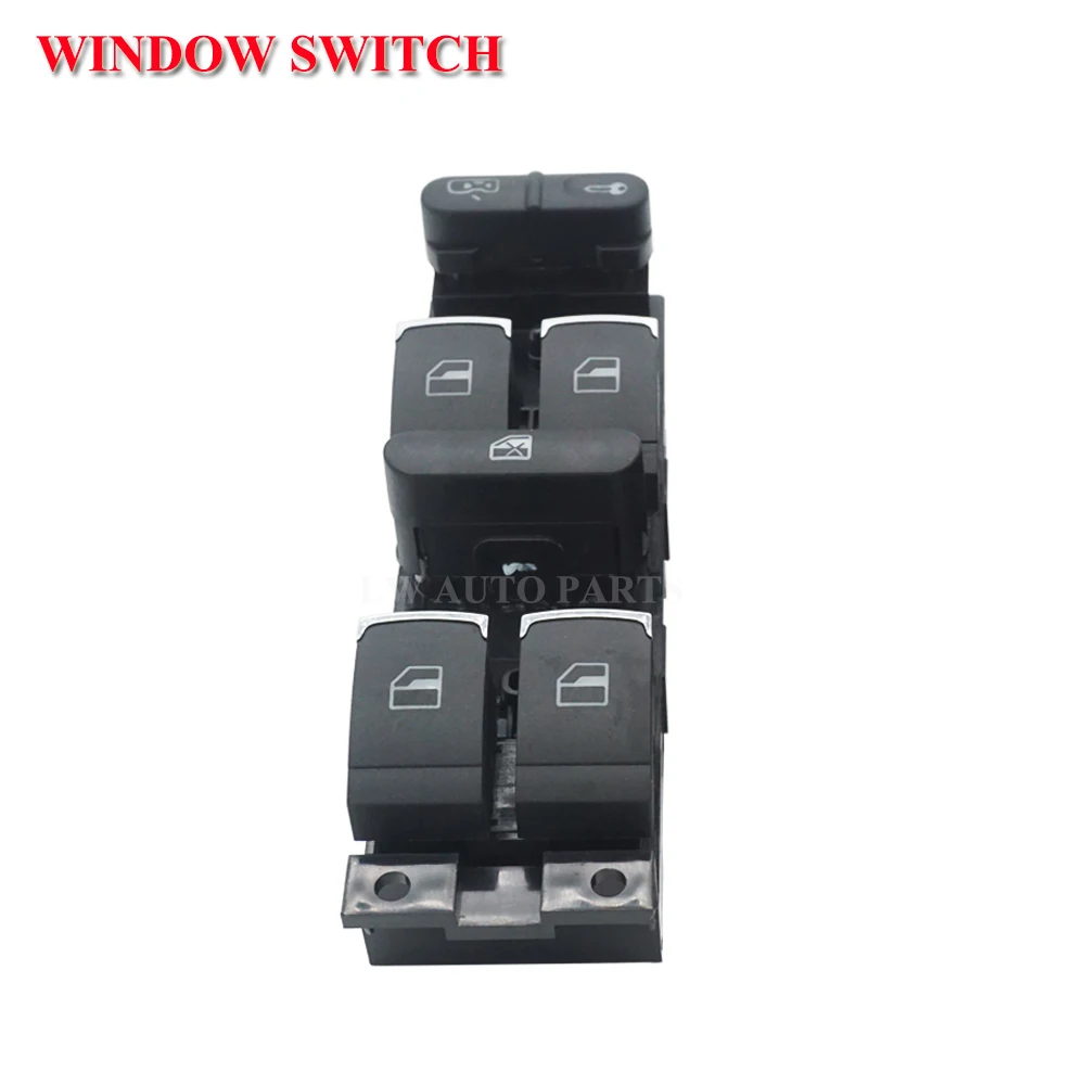 

Chrome Driver Side Master Window Controller Switch for VW GTI Golf 4 IV Jetta MK4 Bora Beetle Passat B5 OEM 3BD 959 857 1J4