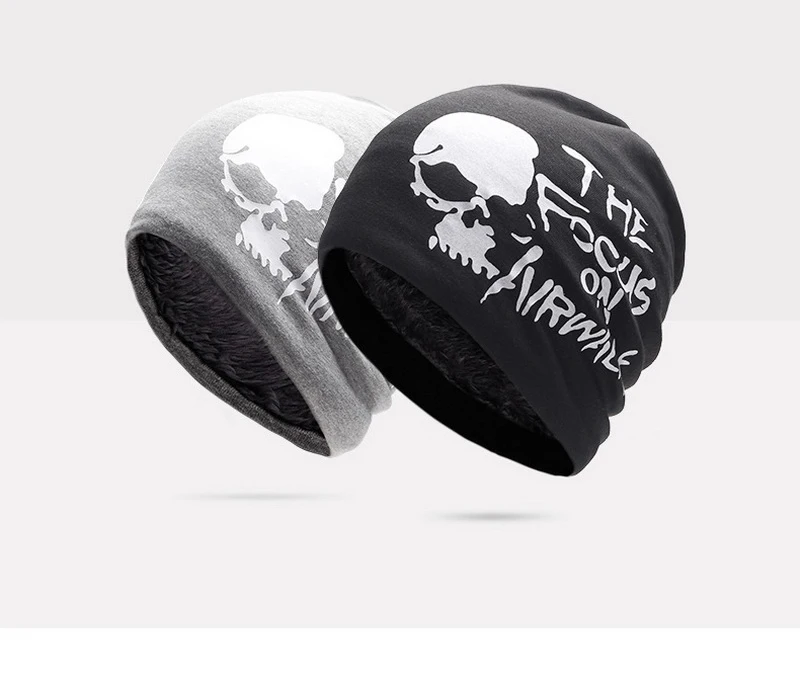 NUZADA Зимние головные уборы для мужчин и женщин Skullies Beanie Hat Hedging cap Мужская плюс пух двухслойная ткань теплая зимняя шапка s Beanies