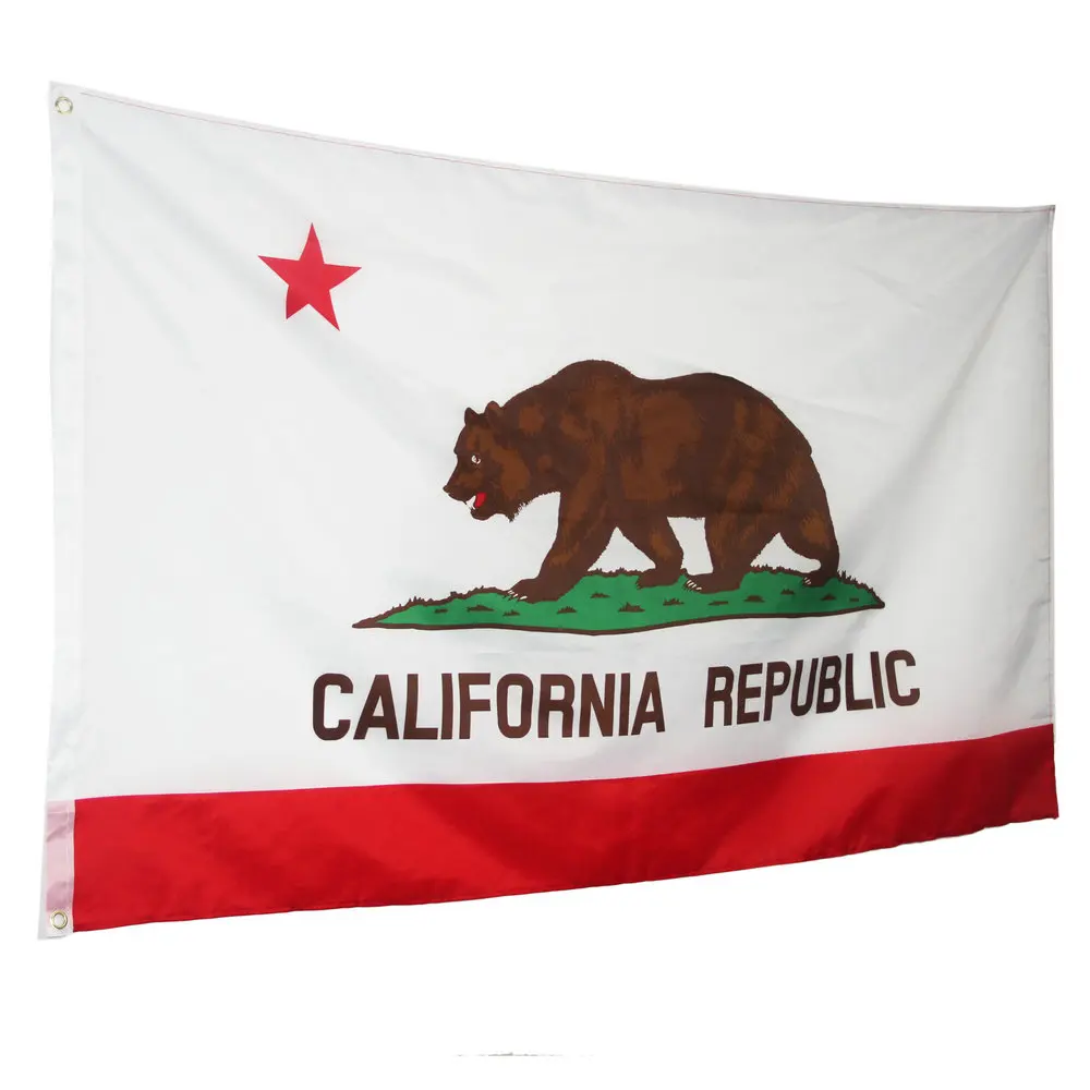 Флаг Калифорнии флаг США полиэстер фотообои новые флаги 90*150 см|california flag|flag usausa flag