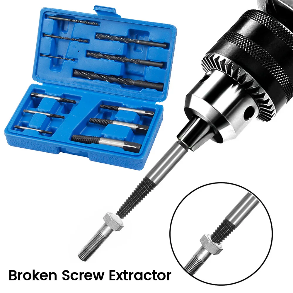 12pcs Damaged Screw Extractor Drill Bits Guide Set Broken Speed Out Easy out Bolt Stud Stripped Remover Tool | Инструменты