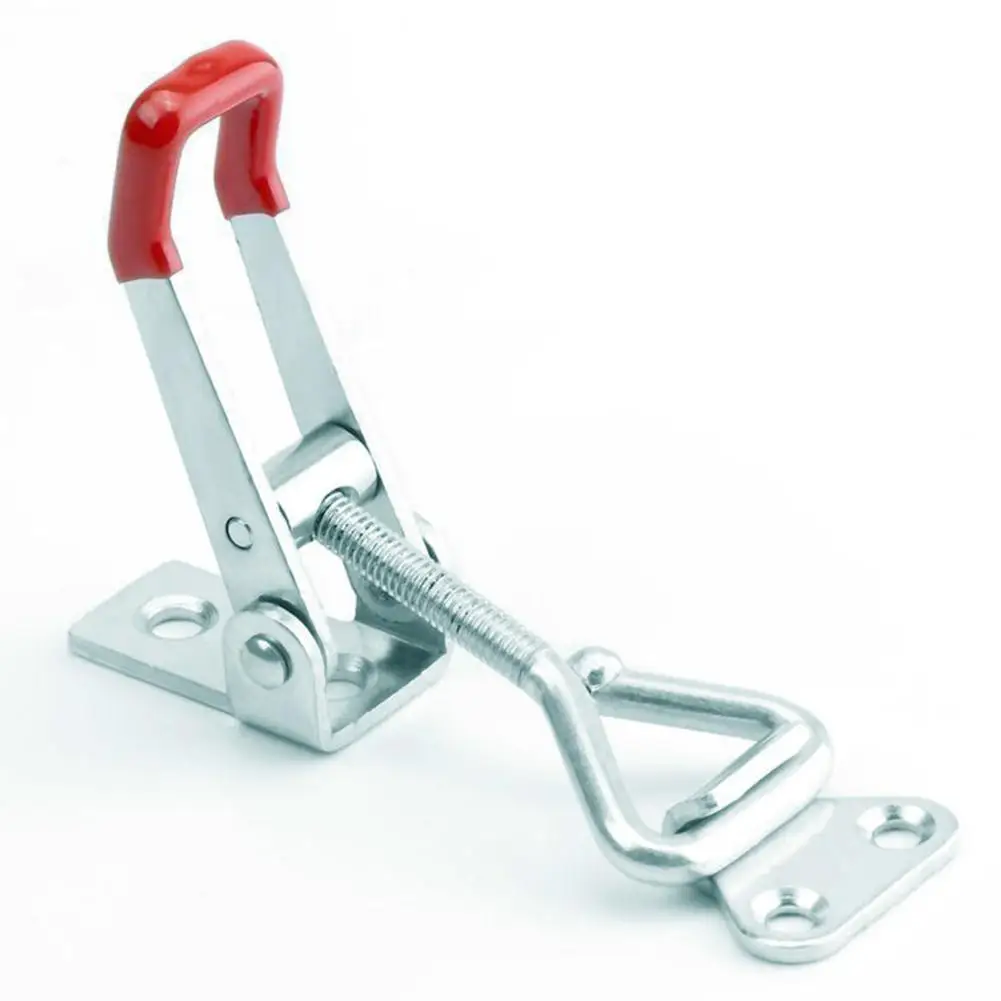 Stainless Steel Cabinet Boxes Handle Adjustable Toggle Clamp Clamping Metal 100kg 220 Lbs Quick Release Holding Latch Hand Tool
