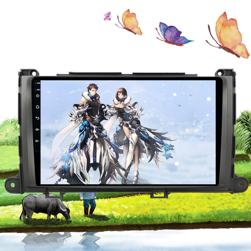 Android 10 0 9 ''автомобильное радио gps navi система мультимедиа плеер для Toyota Sienna 2013