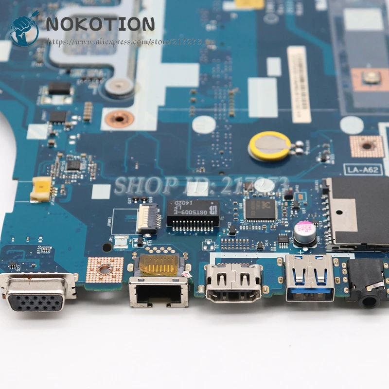 NOKOTION для acer aspire E1-510 E1-510-2500 Материнская плата ноутбука Z5WE3 LA-A621P NBC3A11001 DDR3L N2920 Процессор