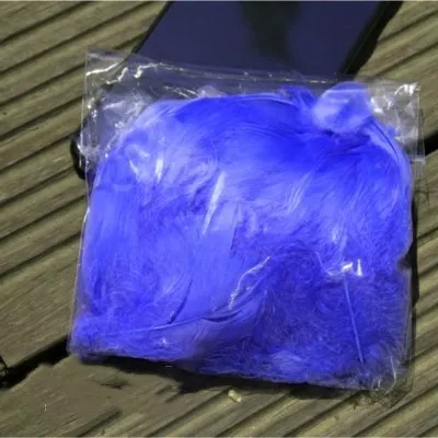 Blue 100 шт натуральный гусь перья паров 8-12 см красочные Лебедь перо Плюм для домашние рукодельные украшения DIY украшения ювелирных изделий - Цвет: Blue