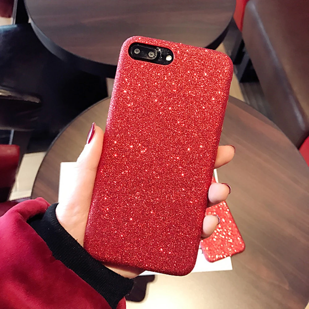 Ультратонкий блестящий чехол для телефона iPhone 8 7 plus 6 6s X XS MAX XR роскошный s Plus