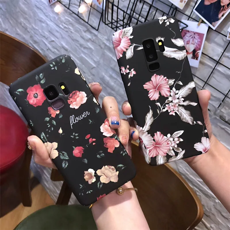 Чехол MOUSEMI S8 для Samsung Galaxy жесткий чехол с цветком S9 Plus S7 Edge Note 8 9 светящиеся