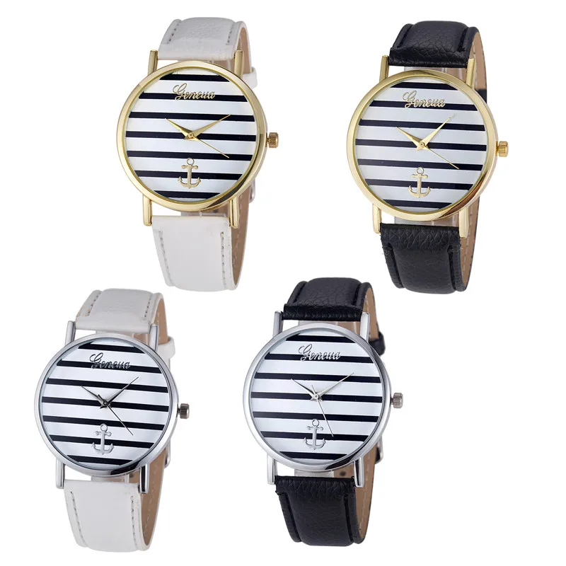 Часы женские кварцевые в полоску аналоговые из кожи 2019|watch brand|watch fwatch fashion |