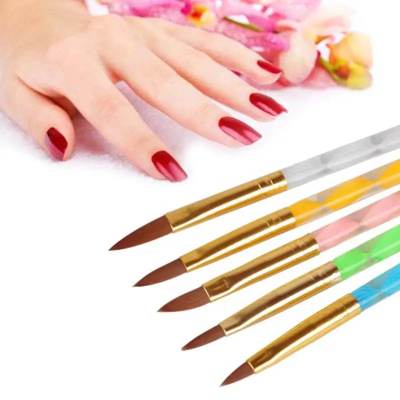 5 шт. акриловые кисточки Shellhard для дизайна ногтей|nail brusher|nail paintingnail art brush builder |