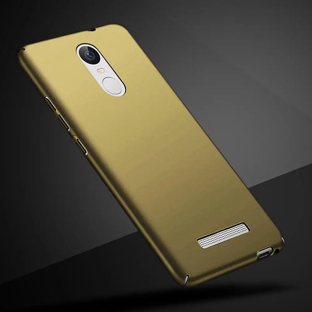 Чехол для Xiaomi Redmi Note 3 Pro 150 мм, ультра тонкий матовый жесткий чехол-накладка для Xiaomi RedMi Note 3 150x76x8,65 мм, чехол для телефона s - Цвет: Gold