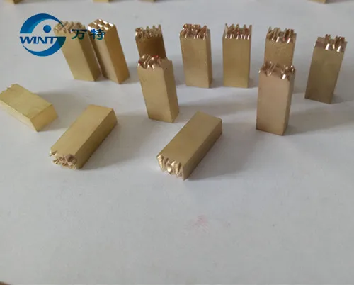 

Hot stamping letters metal types,customize block type size base 2*4*15 mm