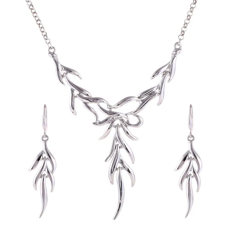 Hottest New Fashion Gold &amp Silver Plated Jewelry Sets for Women Statement Cross Necklace Dangle Earring Set | Украшения и