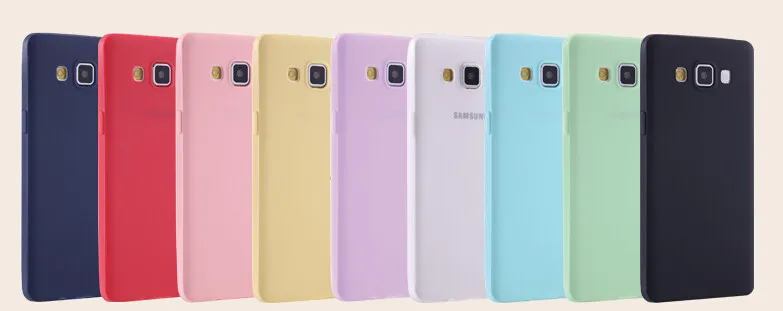 Ультра-тонкий Карамельный цвет чехол для samsung Galaxy S8 S9 плюс S6 S7 край J1 J3 J5 J7 A3 A5 A7 мягкий чехол для телефона из силикона и термополиуретана чехол s