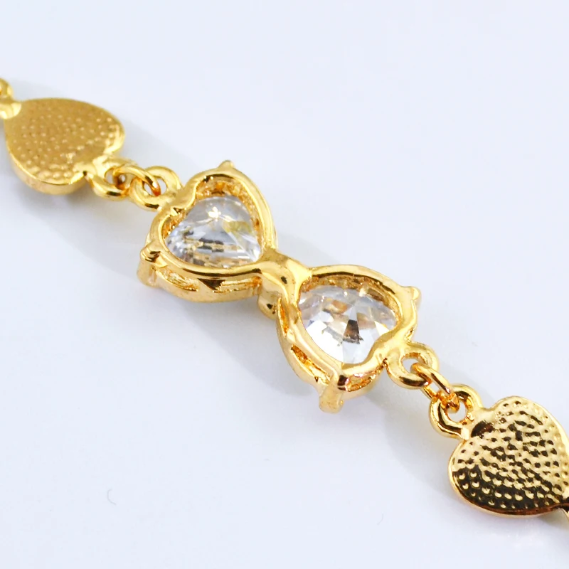 2017 новая мода циркон AAA сердце браслет с бантами ручной аксессуар брендовые