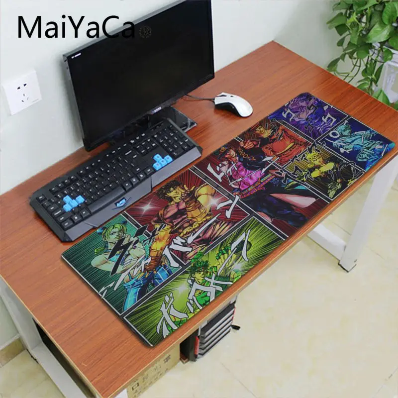 Maiyaca простой дизайн jojo Необычные Приключения геймер игровые коврики коврик для мыши большой размер игровой коврик для мыши Прочный ПК Противоскользящий коврик для мыши