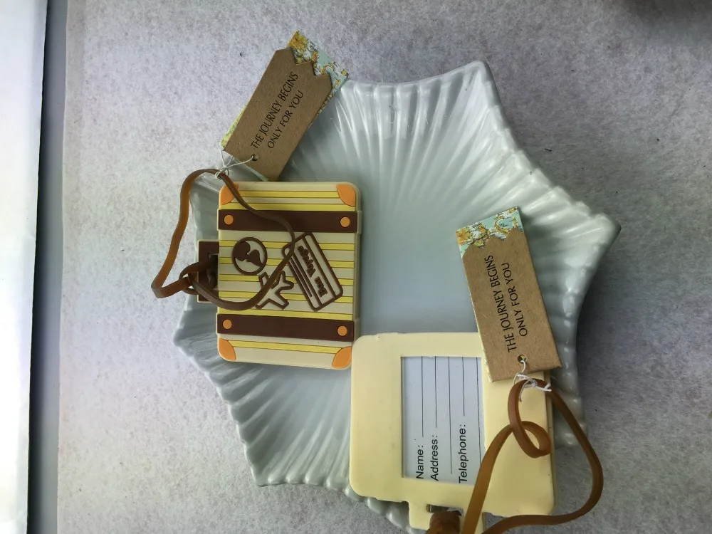 

DHL 100pcs "Let the Journey start" Vintage бирка для чемодана свадебные подарки