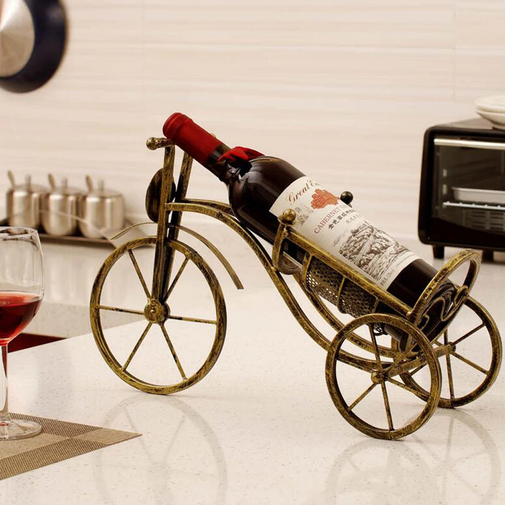 

Model Bronze Wine Rack Home Decoration Wine Bottles Holder Red Wine Shelf
